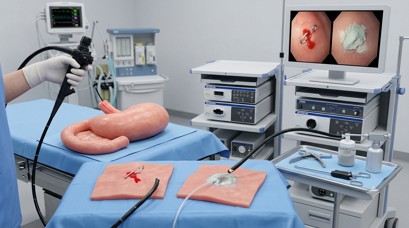 Endoscopic Clip Versus Hemostatic Powder in GI Bleeding